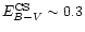 $E_{B-V}^{\rm CS} \sim0.3$