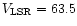 $V_{\rm LSR}= 63.5$