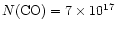 $N{\rm (CO)} = 7 \times 10^{17}$