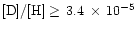 ${\rm [D]/[H]}\geq\,3.4\,\times\,10^{-5}$