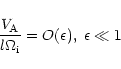 \begin{displaymath}{V_{\rm A}\over l\Omega _{\rm i}}=O(\epsilon ),\; \epsilon \ll 1
\end{displaymath}