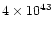 $4\times10^{43}$
