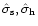 $\hat{\sigma}_{\rm s},
\hat{\sigma}_{\rm h}$