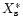 $X_{\rm s}^{\ast}$