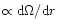 $\propto {\rm d}\Omega/{\rm d}r$