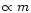 $\propto m$
