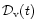 ${\cal D}_{\rm v}(t)$