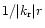$1/\vert k_{\rm r}\vert
r$