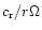 $c_{\rm r}/r\Omega$