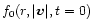 $f_0
(r,\vert\vec{v}\vert,t=0)$
