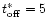$t_{\rm off}^\ast = 5$