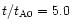 $t/t_{{\rm A}0} = 5.0$