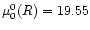 $\mu_0^0(R)=19.55$
