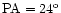 ${\rm PA}=24^{\rm o}$
