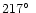 $217\hbox{$^\circ$ }$