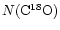 $N({\rm C}^{18}{\rm O})$