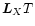 $\vec L{_{ X}}T$