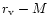 $r_{\rm v}-M$