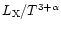 $L_{\rm X}/T^{3+\alpha}$