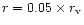 $r=0.05\times r_{\rm v}$