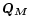 $\vec{Q_{ M}}$