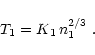 \begin{displaymath}
T_1 = K_1 \, n_1^{2/3}\; .
\end{displaymath}