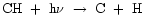${\rm CH~+~h\nu~\rightarrow~C~+~H}$