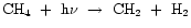 ${\rm CH_{4}~+~h\nu~\rightarrow~CH_{2}~+~H_{2}}$