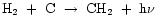${\rm H_{2}~+~C~\rightarrow~CH_{2}~+~h\nu}$