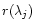 $r(\lambda_j)$