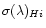 $\sigma(\lambda)_{H{\sc i}}$