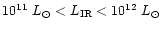 $10^{11}\ L_{\odot}<L_{\rm IR}< 10^{12}\ L_{\odot}$