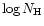 $\log N_{\rm H}$