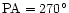 $\rm PA = 270^{\circ }$