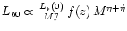 $L_{60}\propto
\frac{L_{\ast}(0)}{M_{\ast}^{\eta}}\,f(z)\,M^{\eta+\acute{\eta}}$