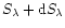 $S_{\lambda}+ {\rm d}S_{\lambda}$