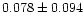$0.078 \pm 0.094$