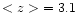 $<z> \ = 3.1$