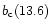 $b_{\rm c}(13.6)$