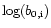$\log(b_{\rm0,i})$