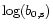 $\log(b_{\rm0,s})$