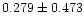 $0.279 \pm 0.473$