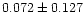 $0.072 \pm 0.127$