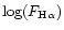 $\log(F_{\rm H\alpha})$