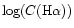 $\log (C({\rm H\alpha}))$