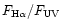 $F_{\rm H\alpha }/F_{\rm UV}$