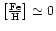 $\rm\left[\frac{Fe}{H}\right]\simeq 0$