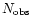 $N_{\rm obs}$