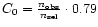 $C_{\rm0}=\frac{n_{\rm obs}}{n_{\rm sel}}\cdot0.79$