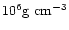 $10^6 {\rm g}~{\rm cm}^{-3}$